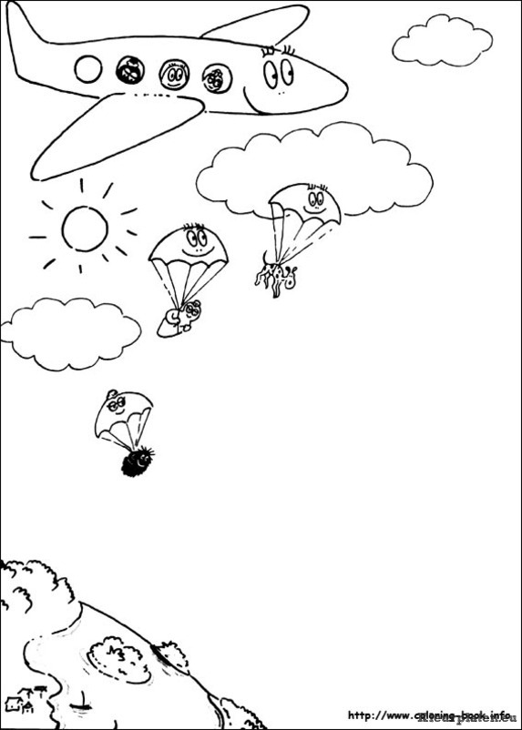 Barbapapa kleurplaten
