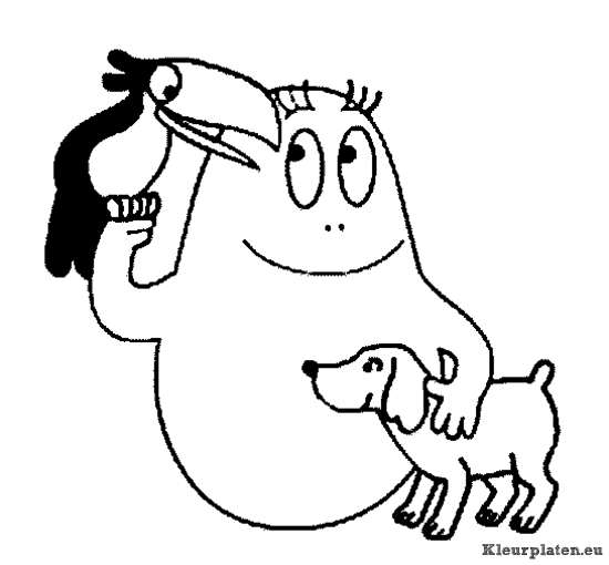 Barbapapa kleurplaat