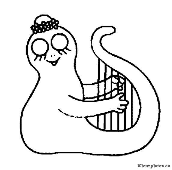 Barbapapa kleurplaat