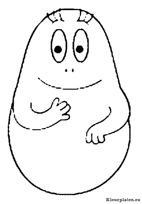 Barbapapa kleurplaat