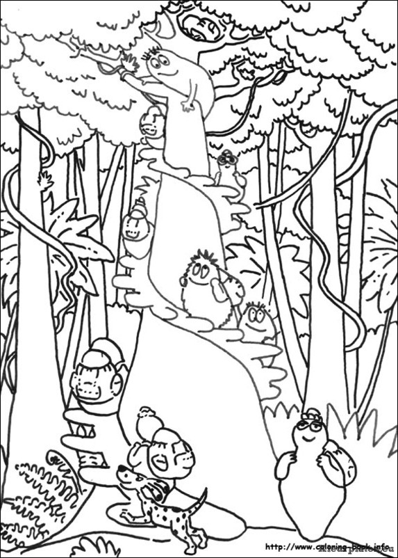Barbapapa kleurplaten