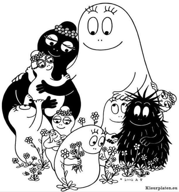 Barbapapa kleurplaten