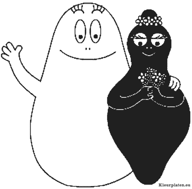 Barbapapa kleurplaat