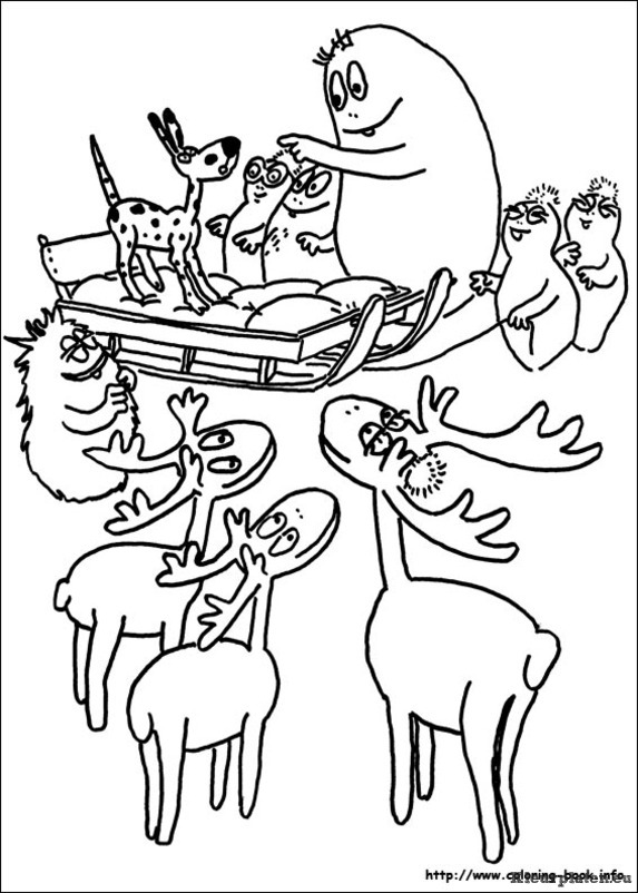 Barbapapa kleurplaten