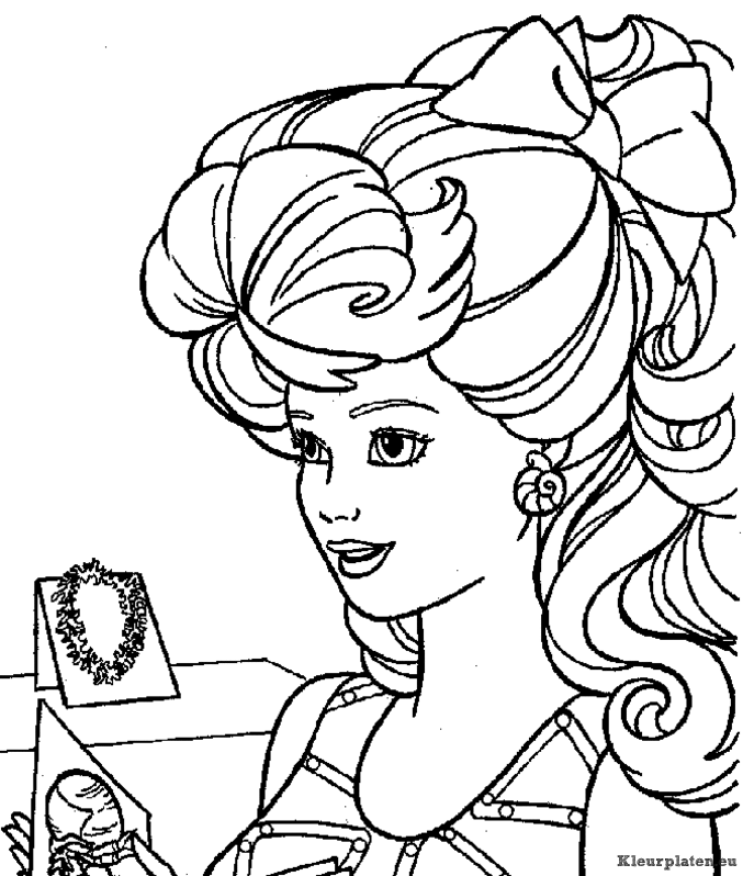 Barbie kleurplaten