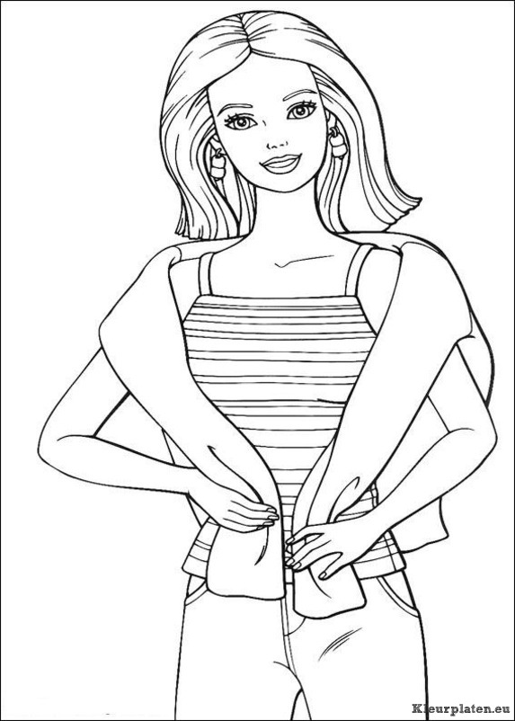 Barbie kleurplaten