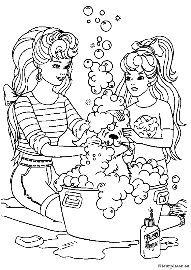 Barbie kleurplaten