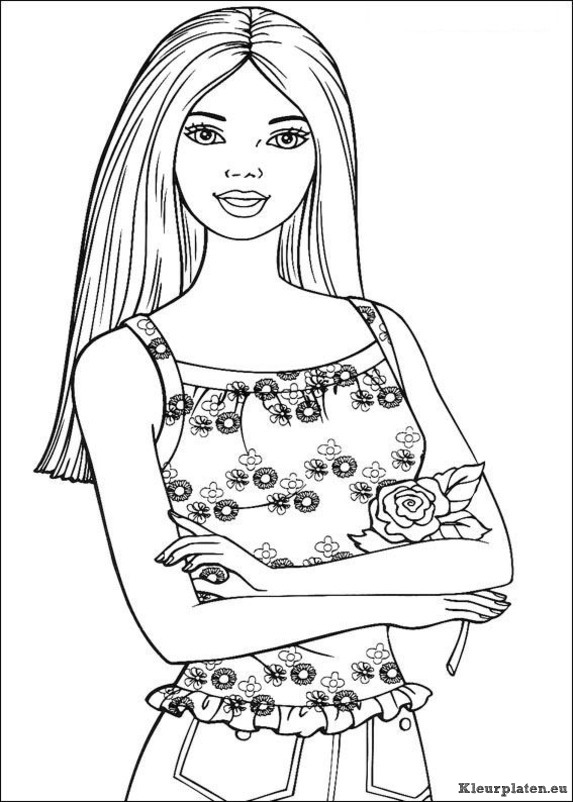 Barbie kleurplaten