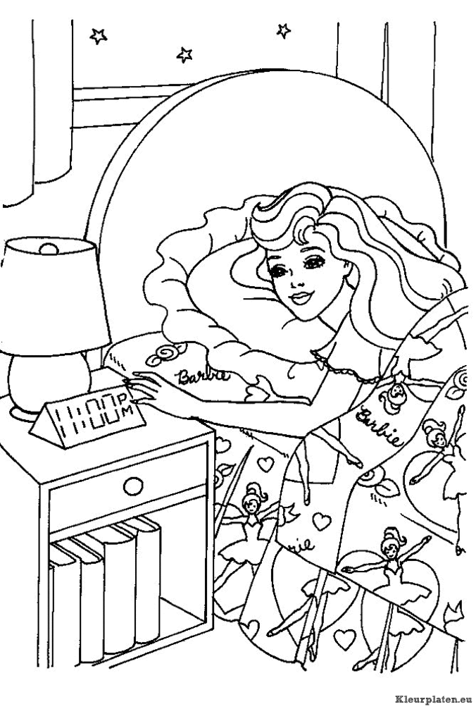 Barbie kleurplaten