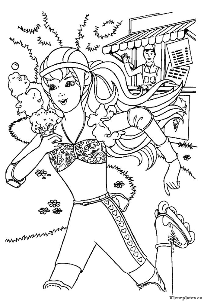 Barbie kleurplaten
