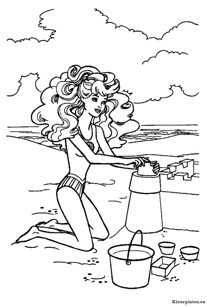 Barbie kleurplaten