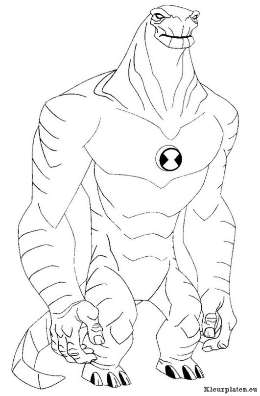 Ben 10 kleurplaat