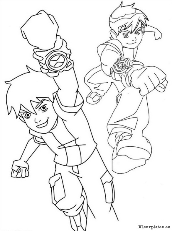 Ben 10 kleurplaten
