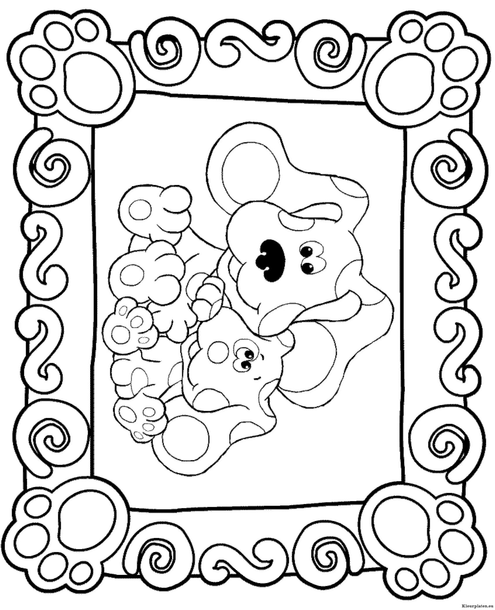 Blues clues kleurplaten