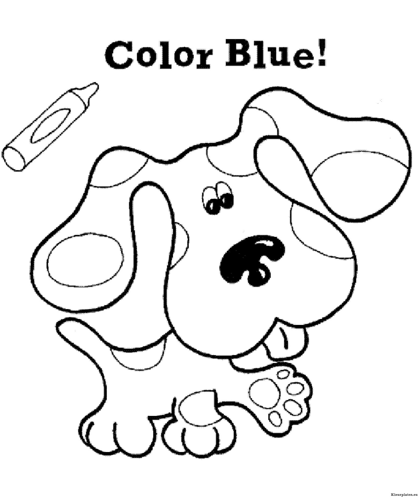 Blues clues kleurplaten