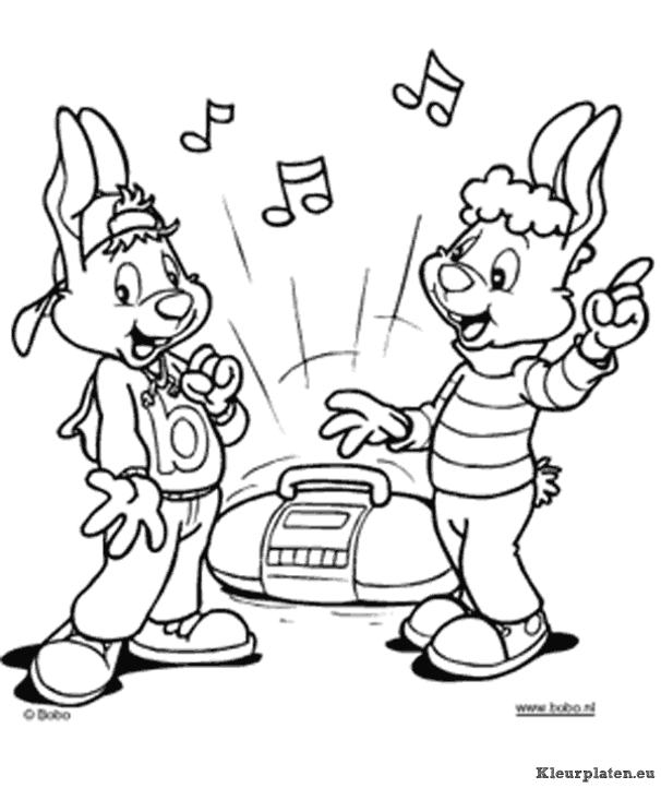 Bobo kleurplaten