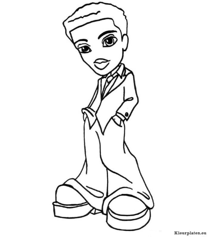 Bratz boyz kleurplaten