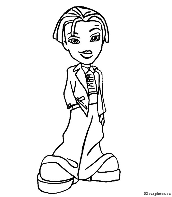 Bratz boyz kleurplaten