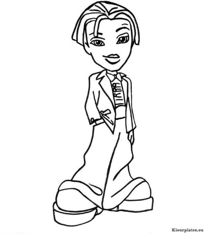 Bratz boyz kleurplaten