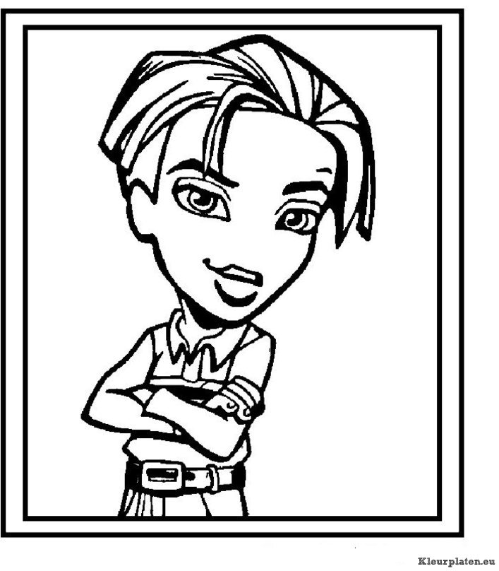 Bratz boyz kleurplaten