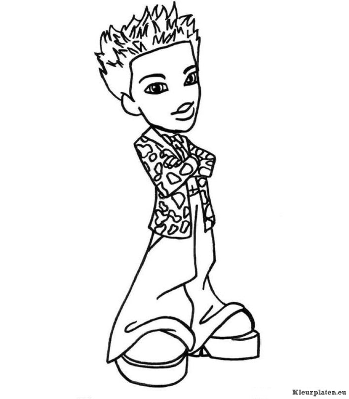Bratz boyz kleurplaten