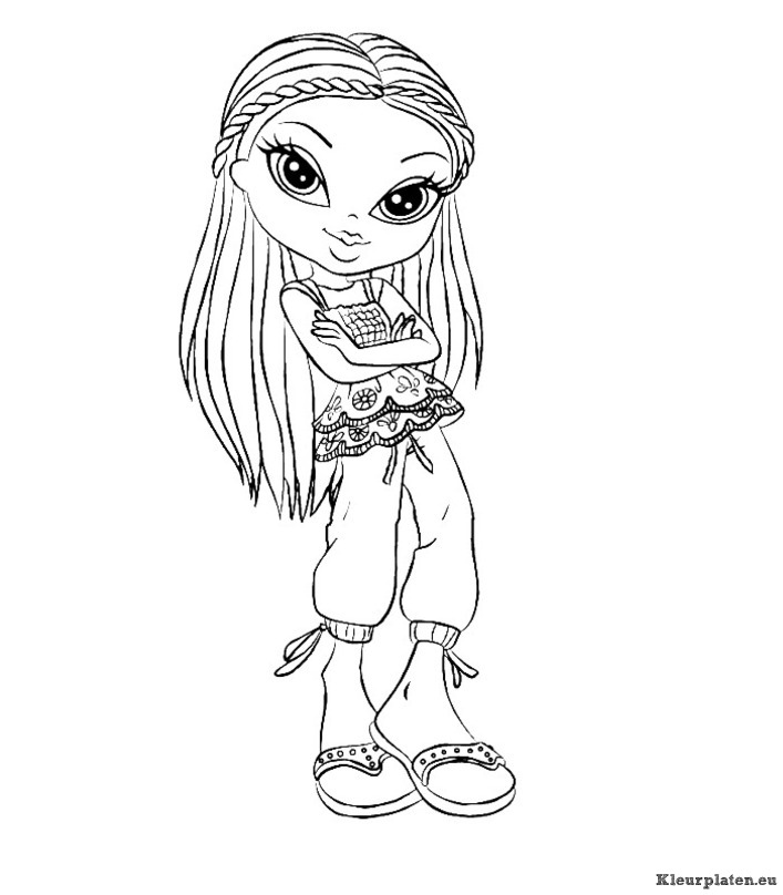 Bratz kidz kleurplaat