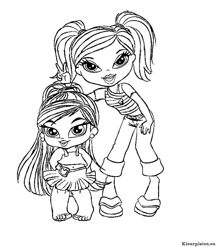 Bratz kidz kleurplaat