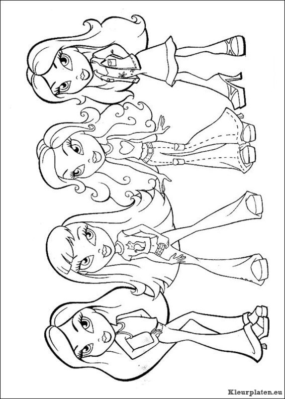 Bratz kleurplaten