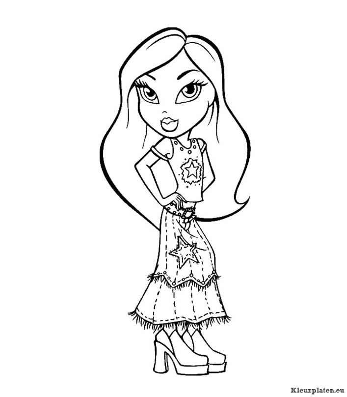 Bratz kleurplaten
