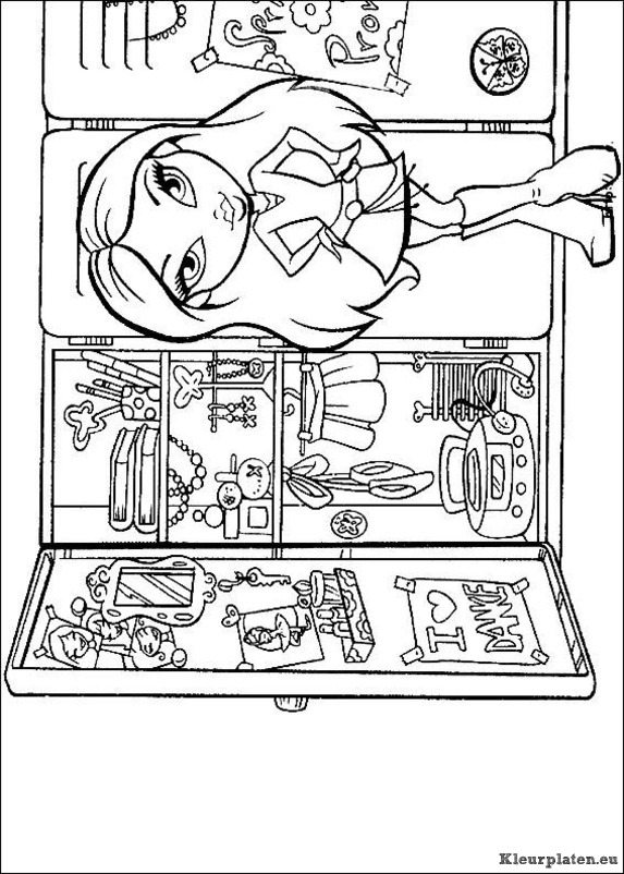 Bratz kleurplaten