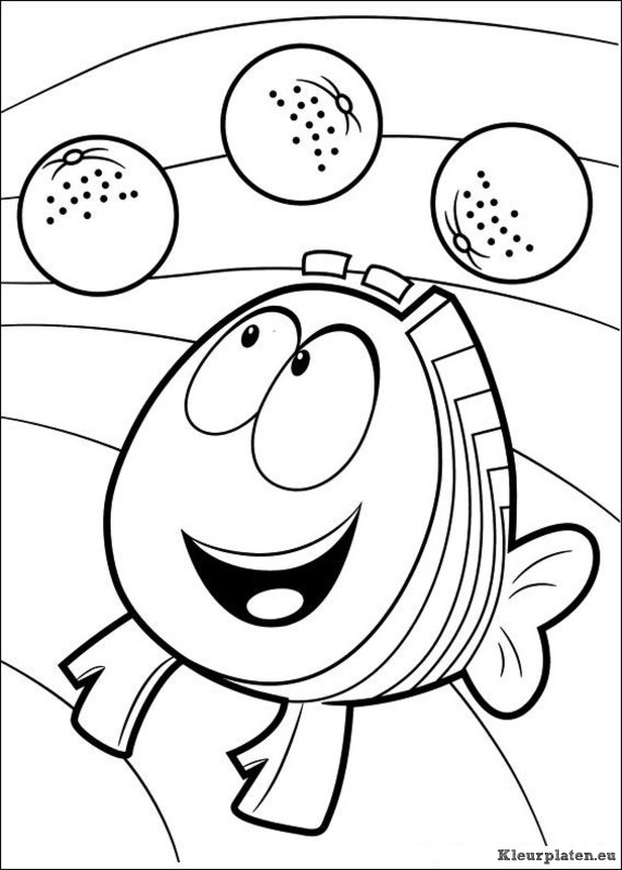 Bubble guppies kleurplaten