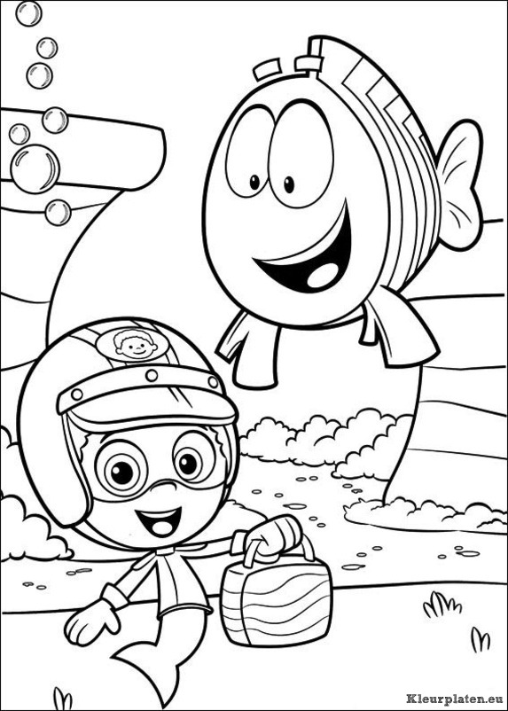 Bubble guppies kleurplaten