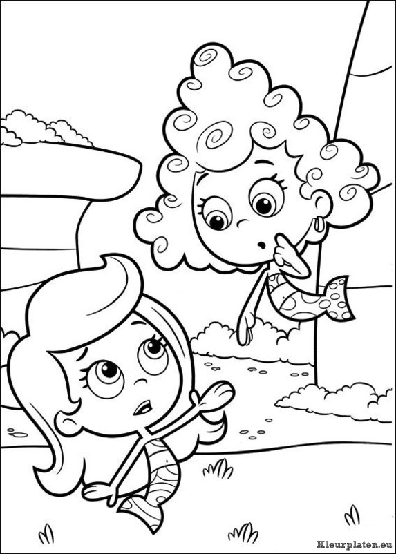 Bubble guppies kleurplaten