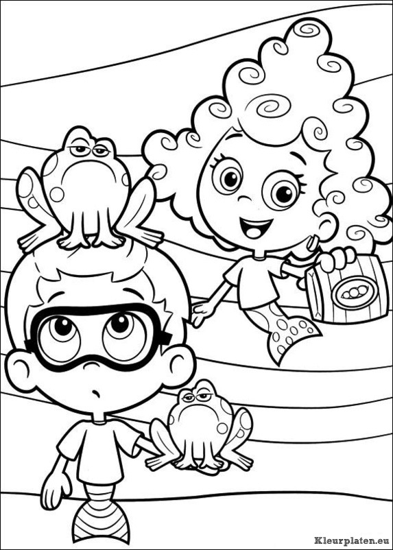 Bubble guppies kleurplaten