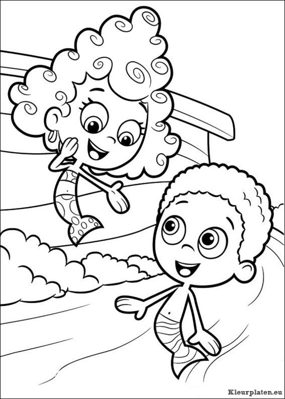 Bubble guppies kleurplaten