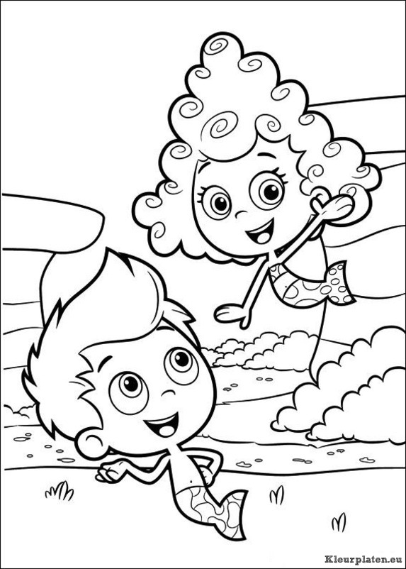Bubble guppies kleurplaten