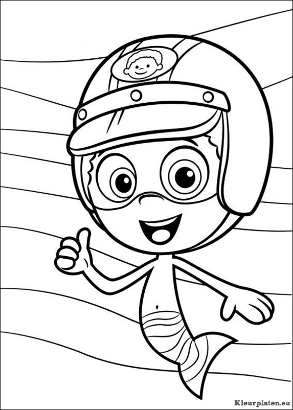 Bubble guppies kleurplaten