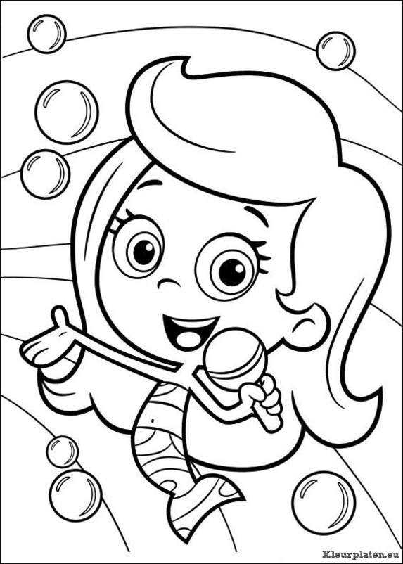 Bubble guppies kleurplaten