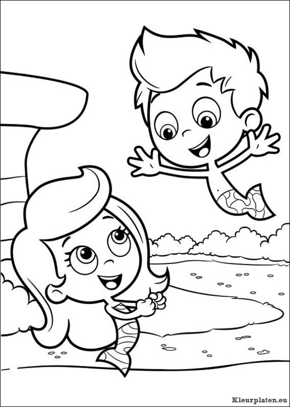 Bubble guppies kleurplaten