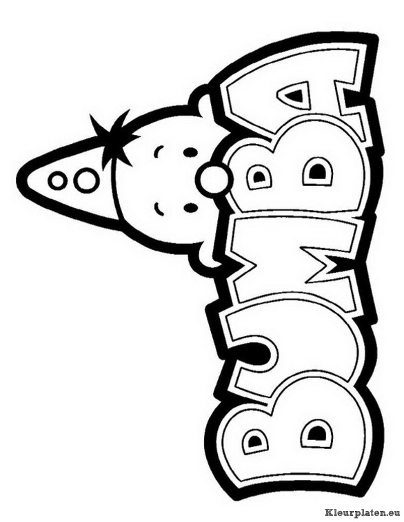 Bumba kleurplaten