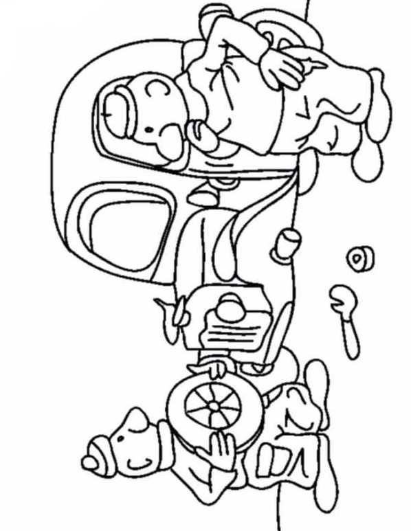 Buurman en buurman kleurplaten