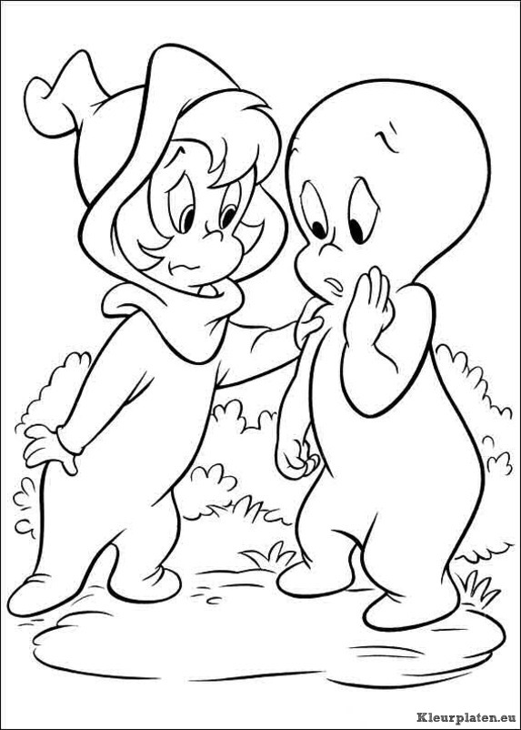 Casper het vriendelijke spookje kleurplaten