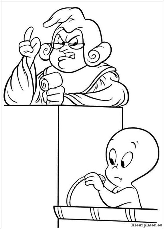 Casper het vriendelijke spookje kleurplaten