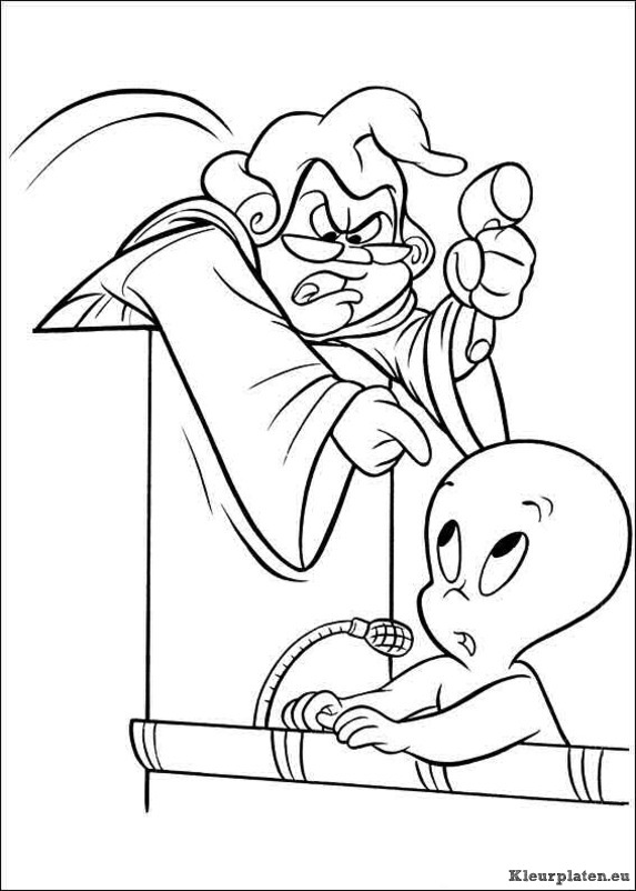 Casper het vriendelijke spookje kleurplaten