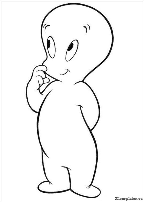 Casper het vriendelijke spookje kleurplaten