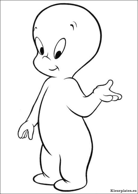 Casper het vriendelijke spookje kleurplaten
