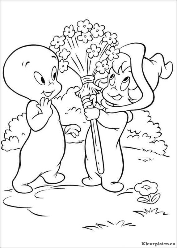 Casper het vriendelijke spookje kleurplaten