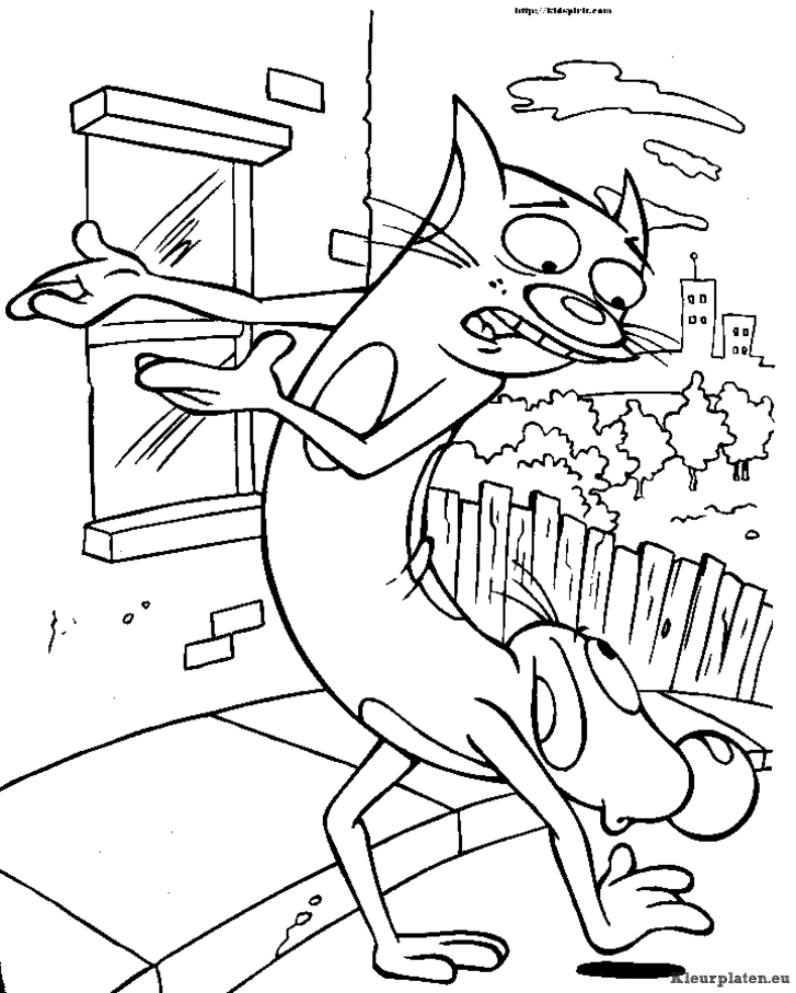 Catdog kleurplaten