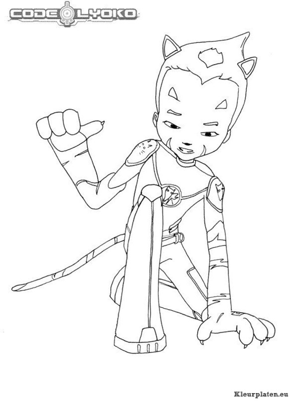 Code lyoko kleurplaten