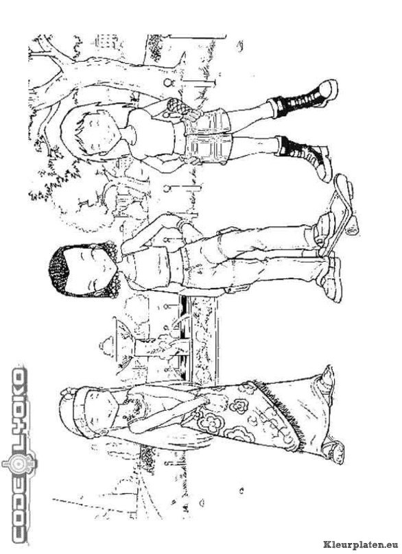 Code lyoko kleurplaten